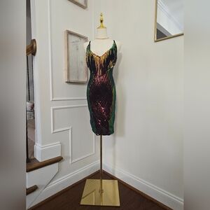 Sequin Mini Dress - Multicolor